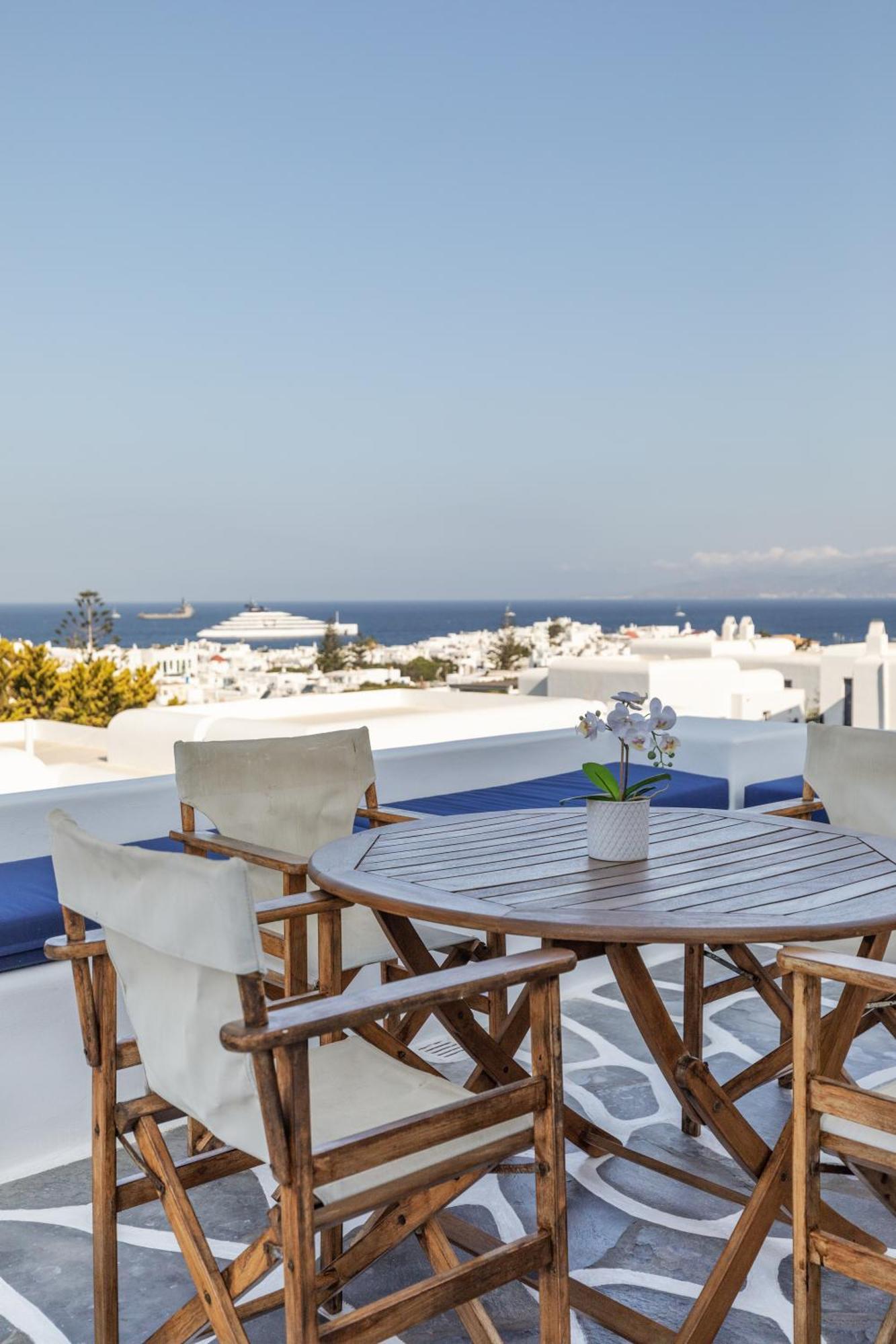 Callisti Mykonos Town With Pool View And Calypso Upper Floor With Sea View 外观 照片