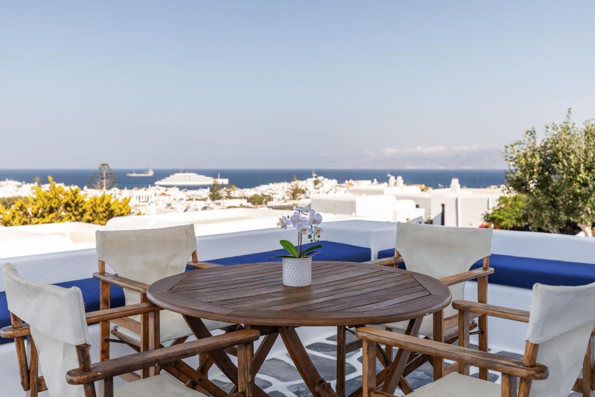 Callisti Mykonos Town With Pool View And Calypso Upper Floor With Sea View 外观 照片